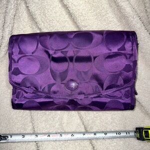 NWOT Coach Getaway Signature Nylon Toiletry/Cosmetic Bag